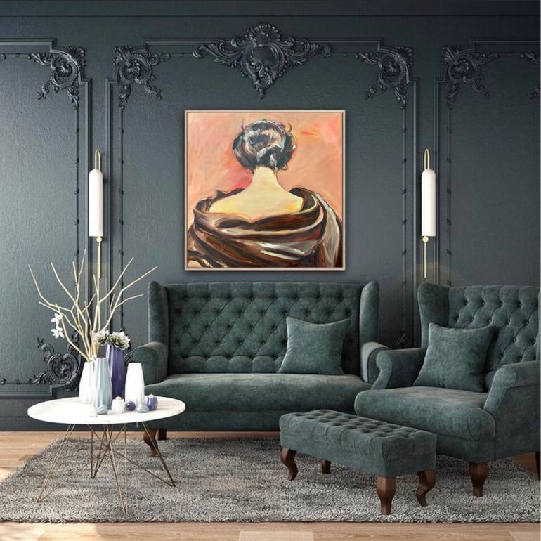 Original Classicism People Painting by Alexandra Jagoda