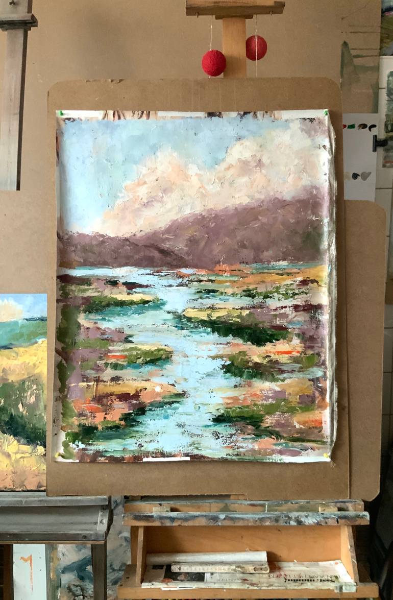 Original Impressionism Landscape Painting by Alexandra Jagoda