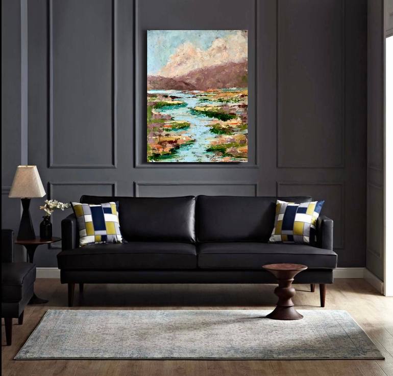 Original Impressionism Landscape Painting by Alexandra Jagoda