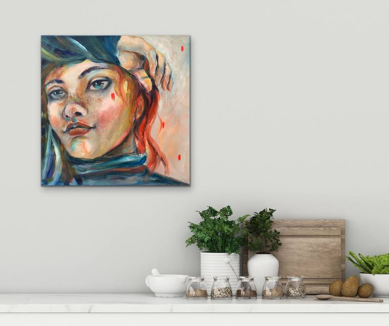 Original Expressionism Women Painting by Alexandra Jagoda