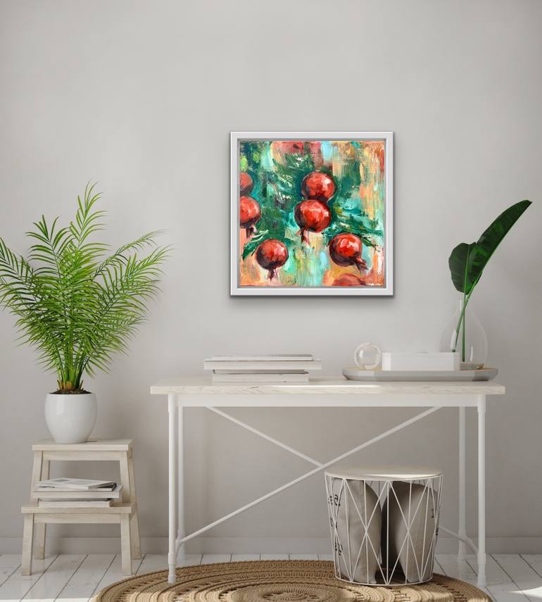 Original Expressionism Botanic Painting by Alexandra Jagoda