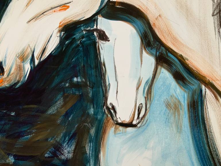 Original Expressionism Animal Painting by Alexandra Jagoda