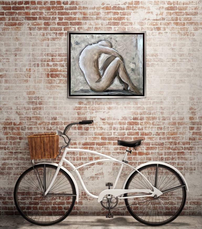 Original Expressionism Nude Painting by Alexandra Jagoda