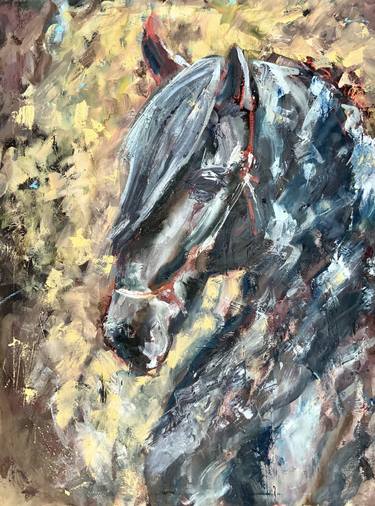 Print of Expressionism Horse Paintings by Alexandra Jagoda