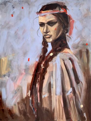 Original Expressionism Portrait Paintings by Alexandra Jagoda