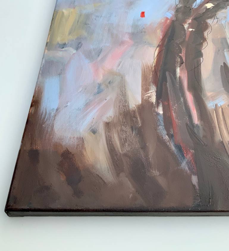 Original Documentary People Painting by Alexandra Jagoda