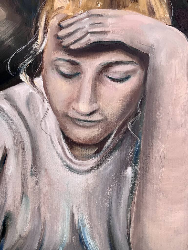 Original Figurative Portrait Painting by Alexandra Jagoda