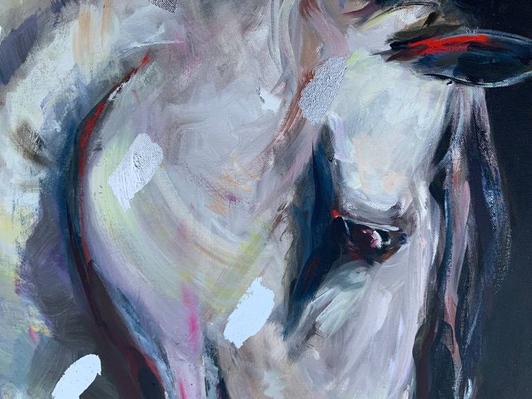 Original Expressionism Animal Painting by Alexandra Jagoda