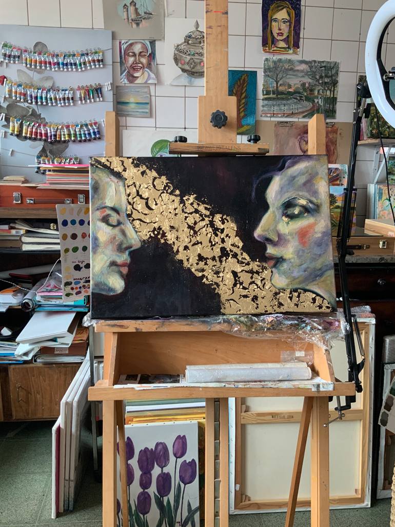 Original Conceptual People Painting by Alexandra Jagoda