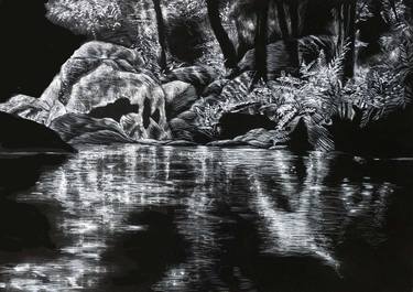 Original Realism Landscape Drawings by Martin Brown
