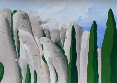 Original Art Deco Landscape Paintings by Martin Brown