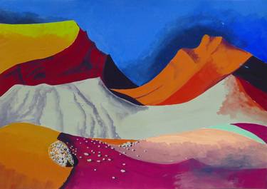 Original Expressionism Landscape Paintings by Martin Brown