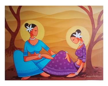 Original Love Paintings by santosh dangare