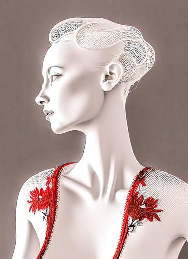 Print of Conceptual Women Digital by David Ridley