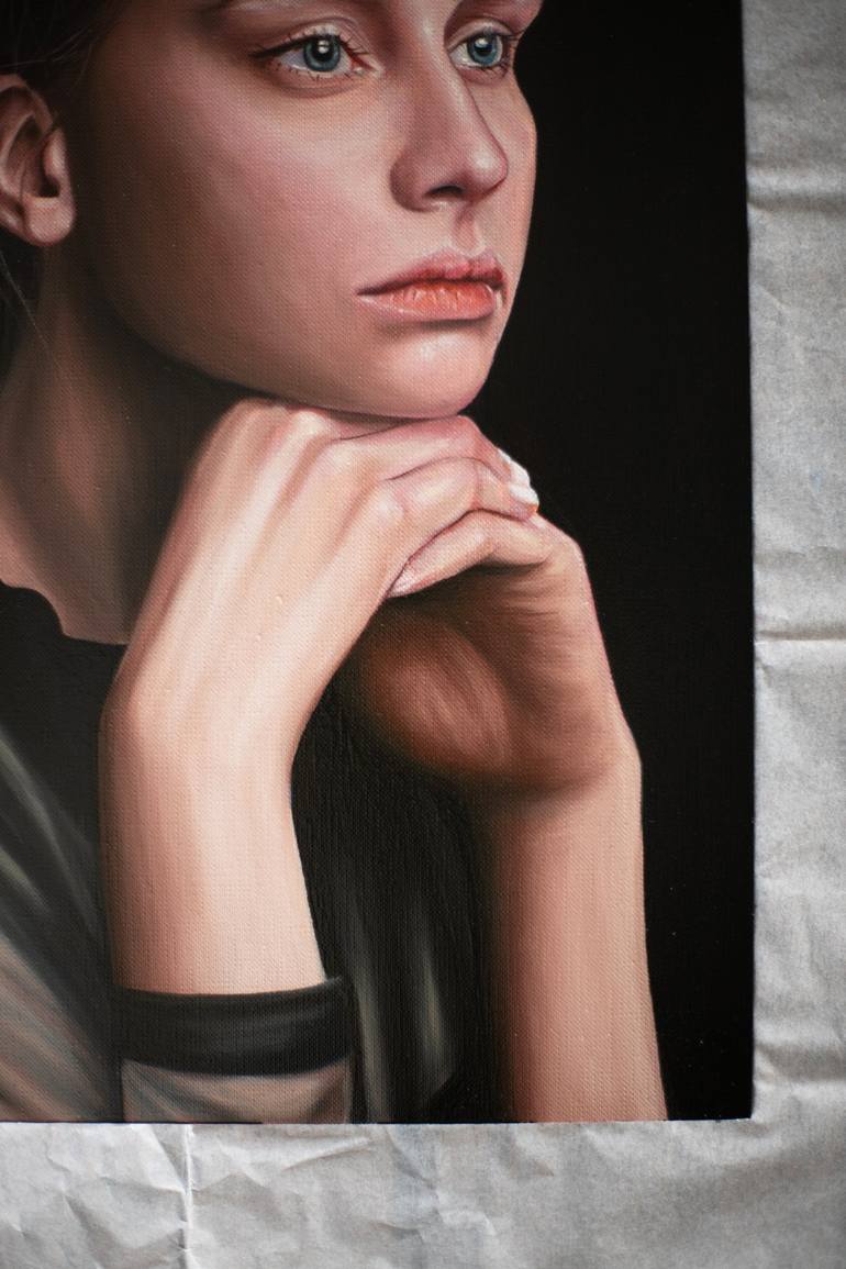 Original Figurative Portrait Painting by Gennaro Santaniello