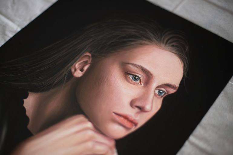 Original Figurative Portrait Painting by Gennaro Santaniello