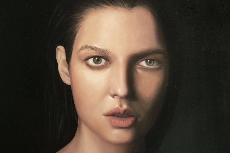 Original Figurative Portrait Painting by Gennaro Santaniello