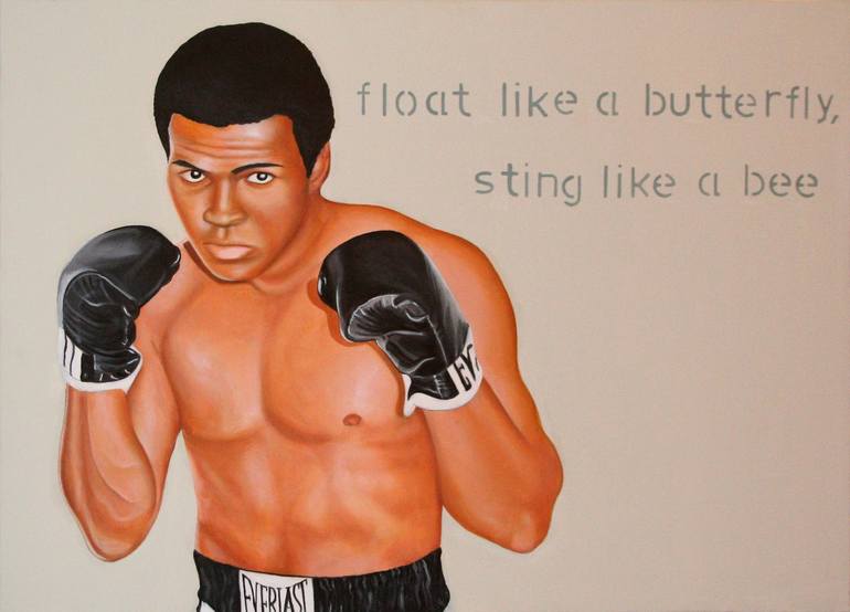 Float Like A Butterfly Sting Like A Bee Painting By Gennaro Santaniello Saatchi Art