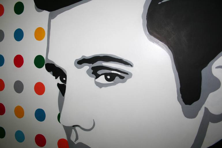 Original Minimalism Pop Culture/Celebrity Painting by Gennaro Santaniello