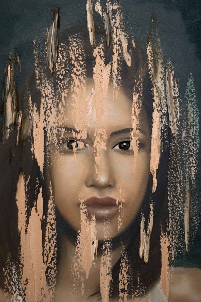 Original Expressionism People Painting by Gennaro Santaniello
