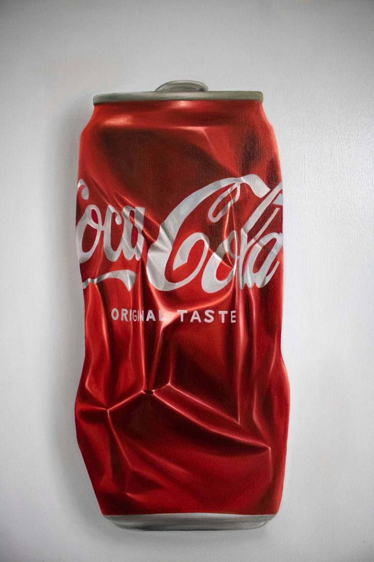 Coca Cola Can Painting By Gennaro Santaniello Saatchi Art Coca Cola Can Painting By Gennaro Santaniello Saatchi Art