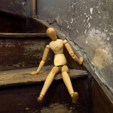 Mannequin on weathered staircase - Limited Edition of 20 thumb