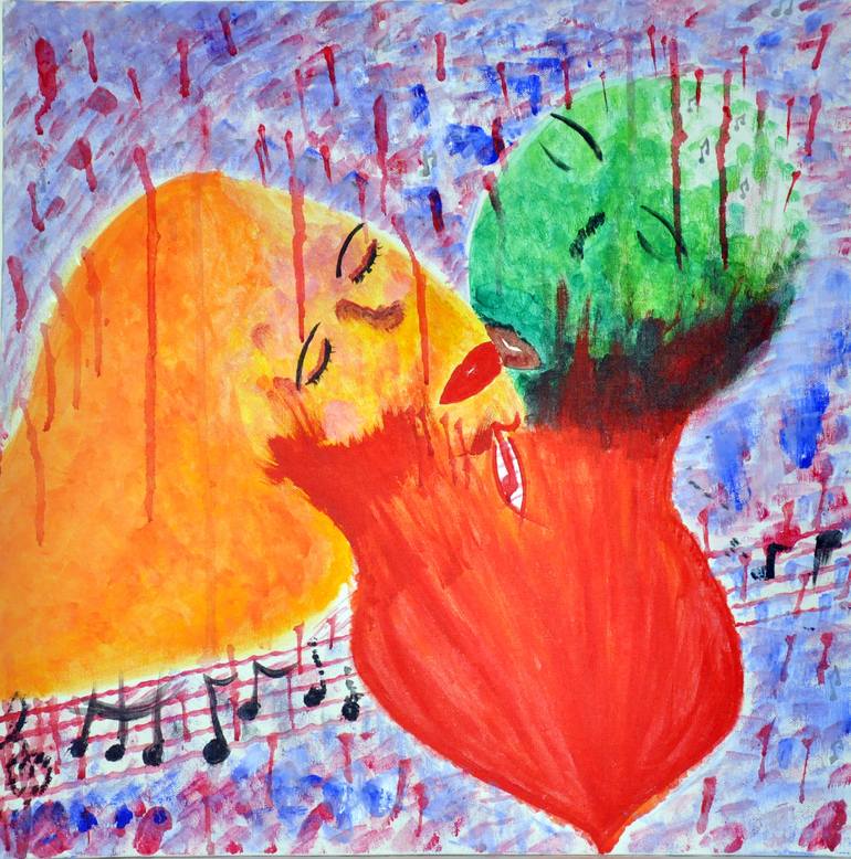 Find what you love and let it kill you. Painting by Beyza Meric