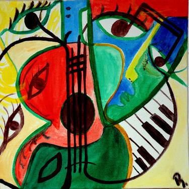 Print of Abstract Expressionism Music Paintings by Beyza Meric