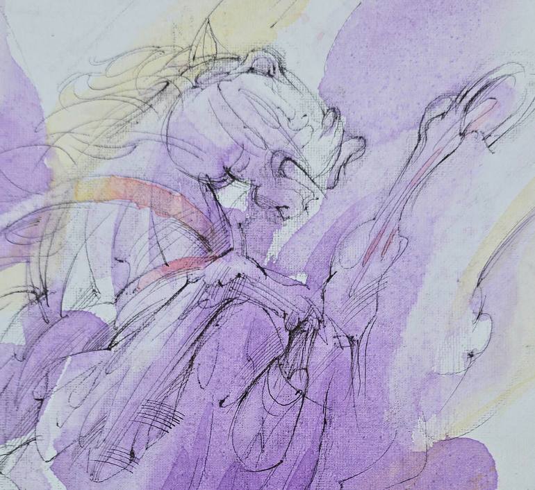 Original Figurative Christmas Drawing by Nikola Kosic