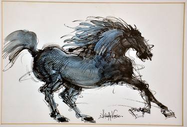 Print of Figurative Horse Drawings by Nikola Kosic
