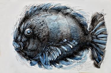 Print of Figurative Fish Drawings by Nikola Kosic