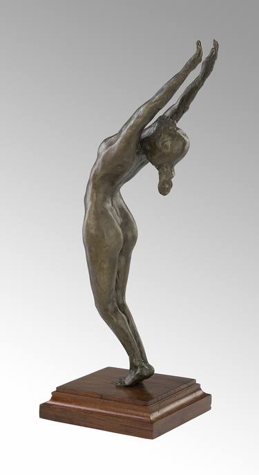 Original Impressionism Nude Sculpture by Peter Dingli