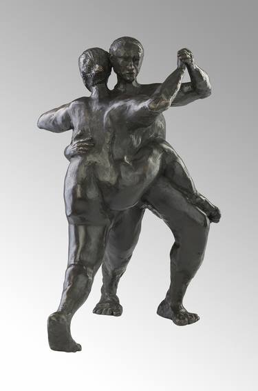 Original Impressionism Nude Sculpture by Peter Dingli