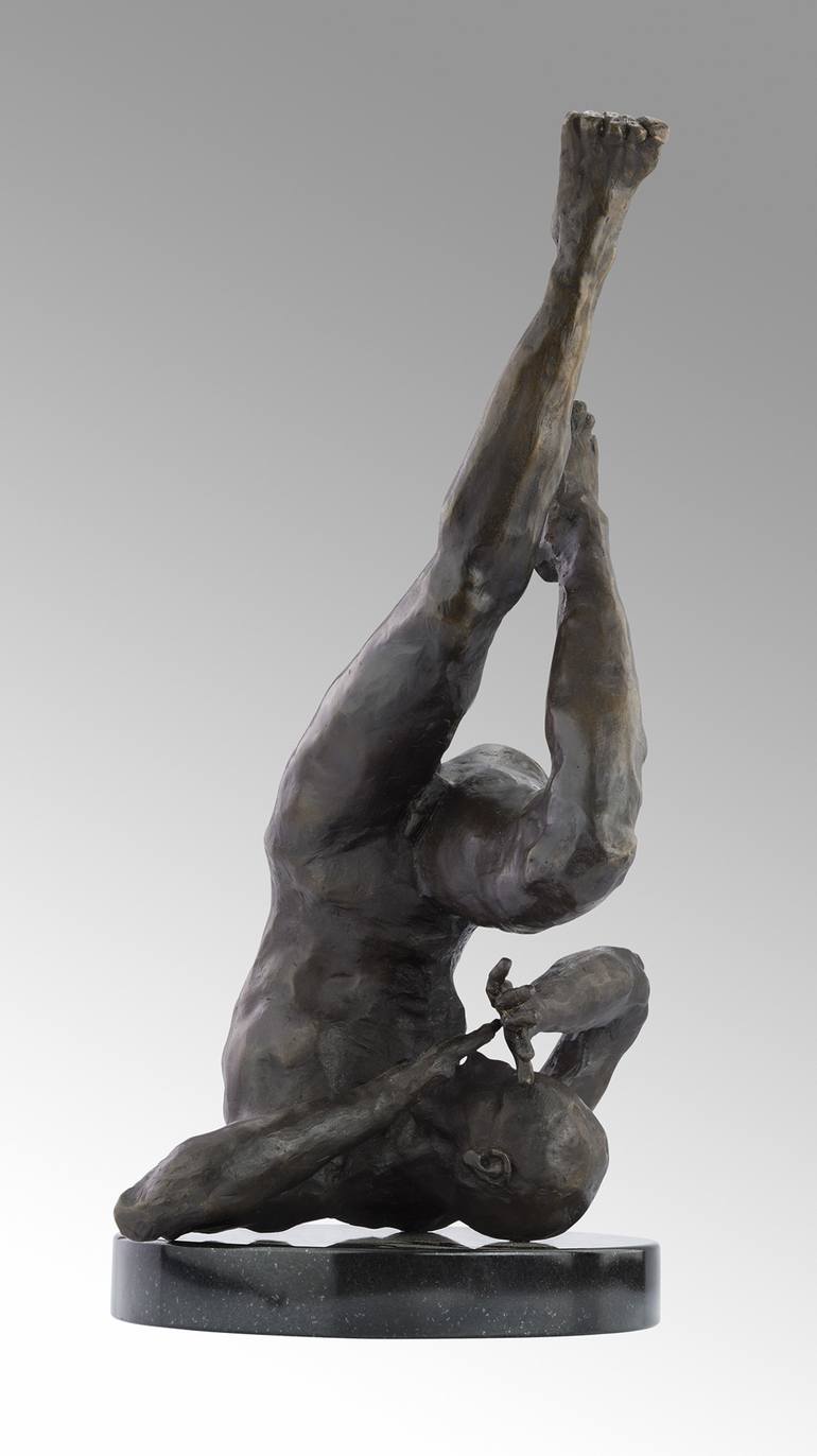 Original Expressionism Nude Sculpture by Peter Dingli