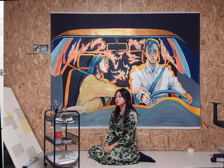 Original Portraiture Love Painting by Soul Eom