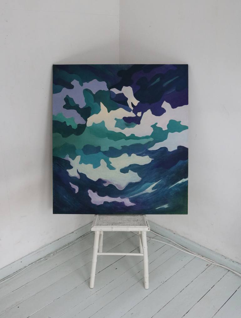 Original Illustration Abstract Painting by Helena Spridzane Hele