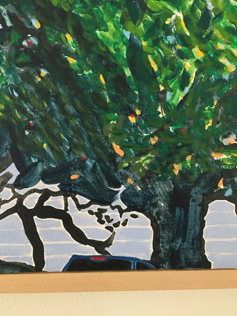 Original Documentary Tree Painting by Chiara Elisa Ragghianti