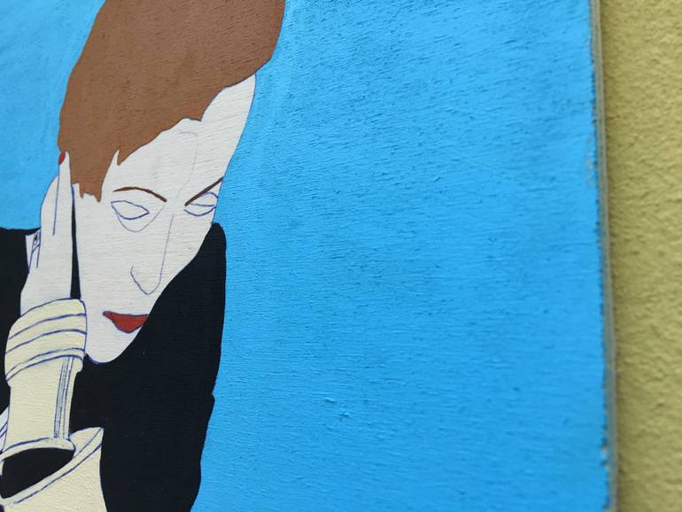 Original Dada Pop Culture/Celebrity Painting by Chiara Elisa Ragghianti