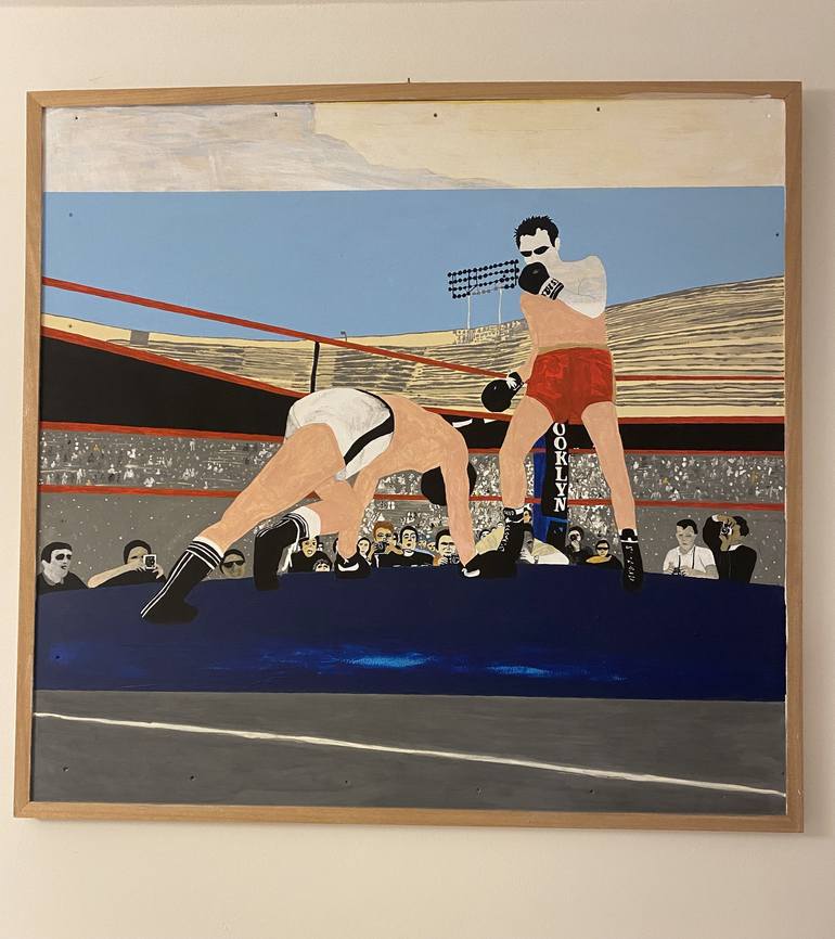 Original Documentary Sports Painting by Chiara Elisa Ragghianti