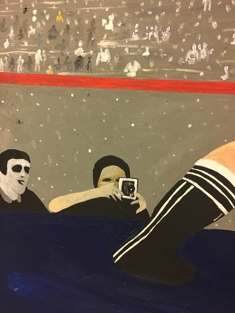 Original Documentary Sports Painting by Chiara Elisa Ragghianti