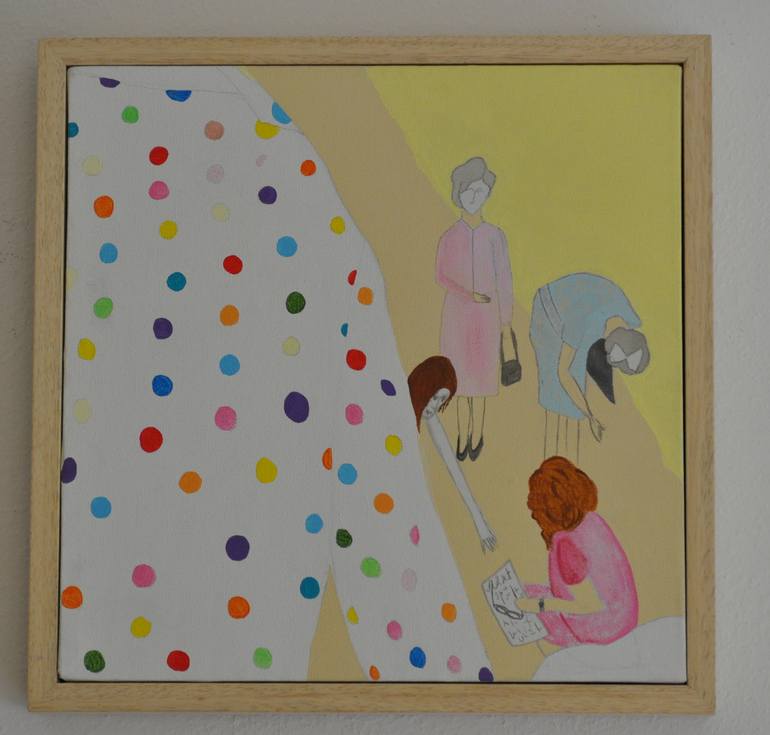 Original Impressionism People Painting by Chiara Elisa Ragghianti