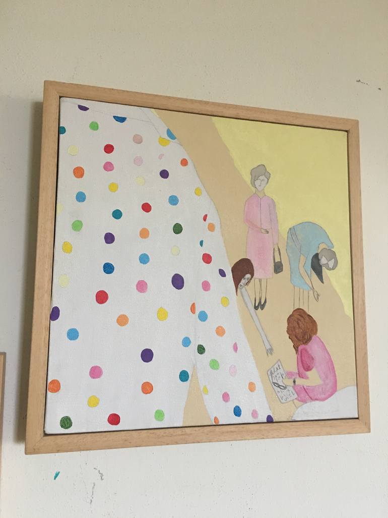 Original Impressionism People Painting by Chiara Elisa Ragghianti