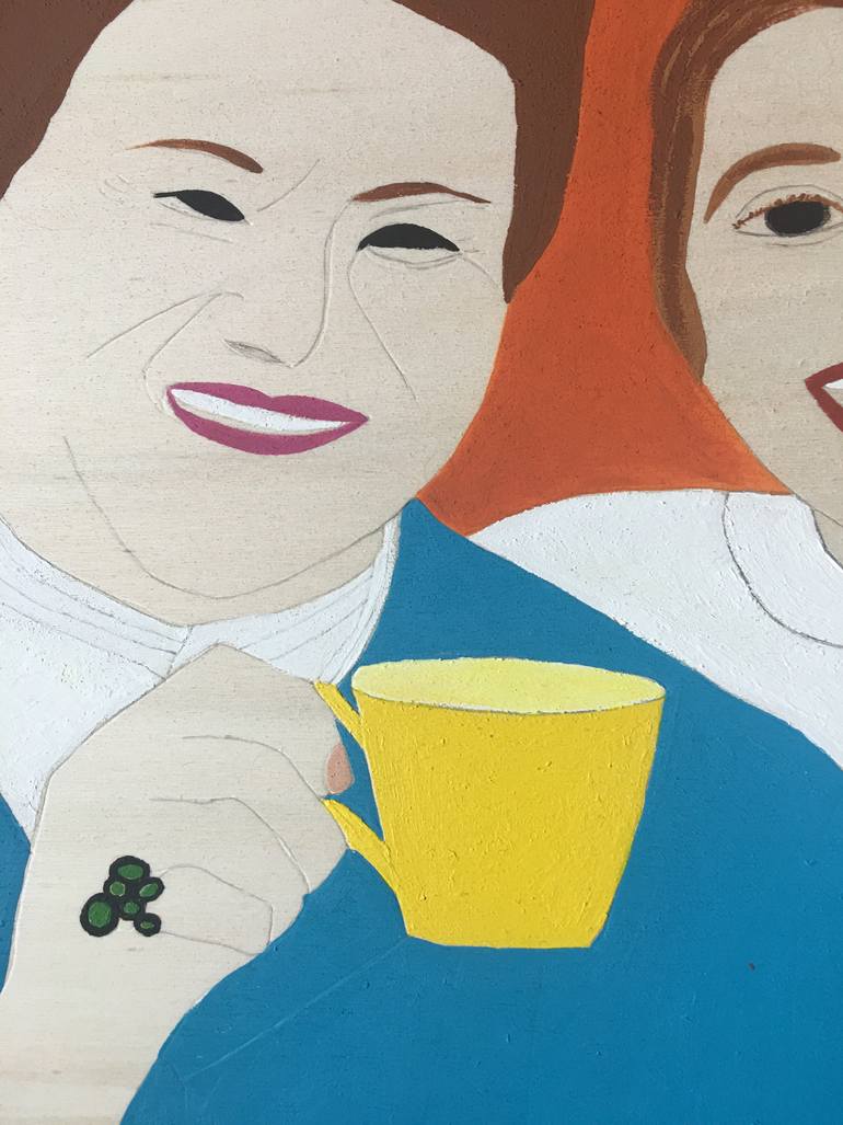 Original Figurative Family Painting by Chiara Elisa Ragghianti