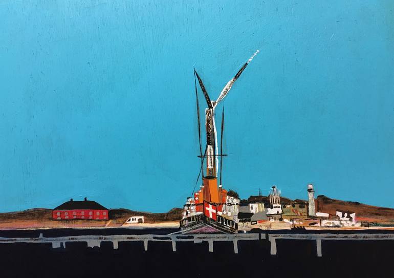 Original Documentary Landscape Painting by Chiara Elisa Ragghianti