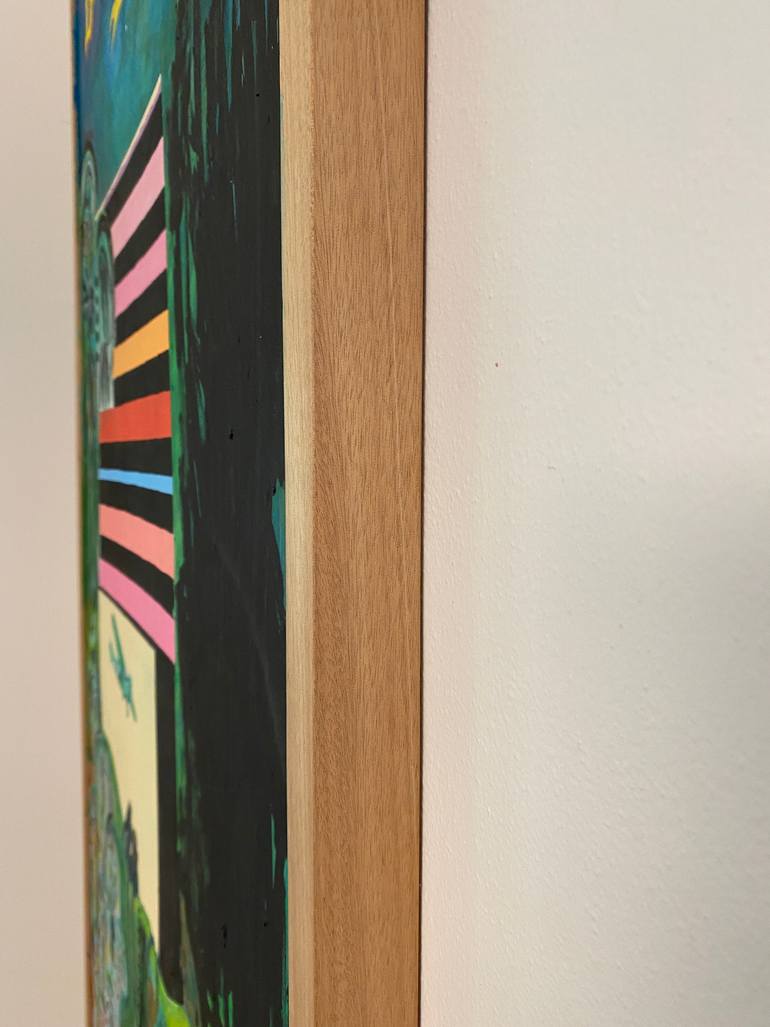 Original Expressionism Outer Space Painting by Chiara Elisa Ragghianti