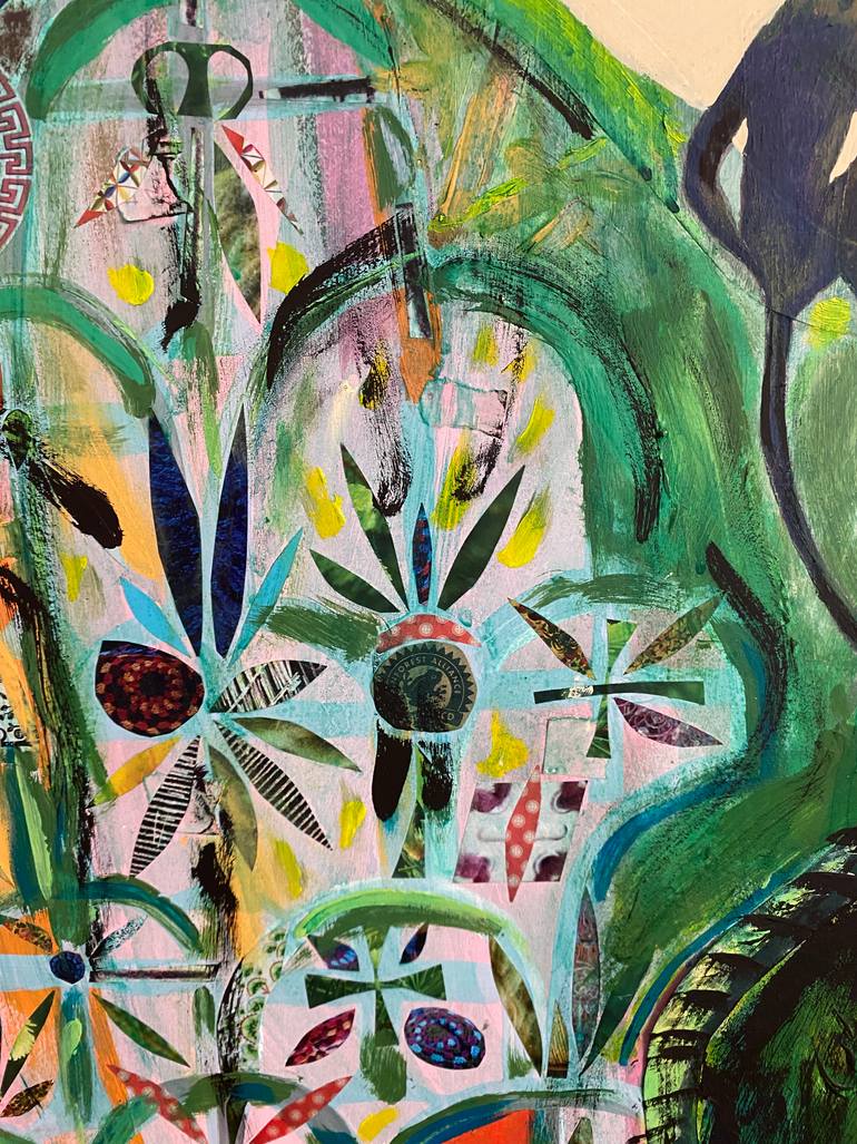 Original Expressionism Outer Space Painting by Chiara Elisa Ragghianti