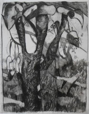 Print of Garden Printmaking by luisa Mascaro Pons