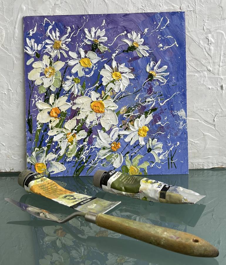 Original Floral Painting by Halyna Kirichenko