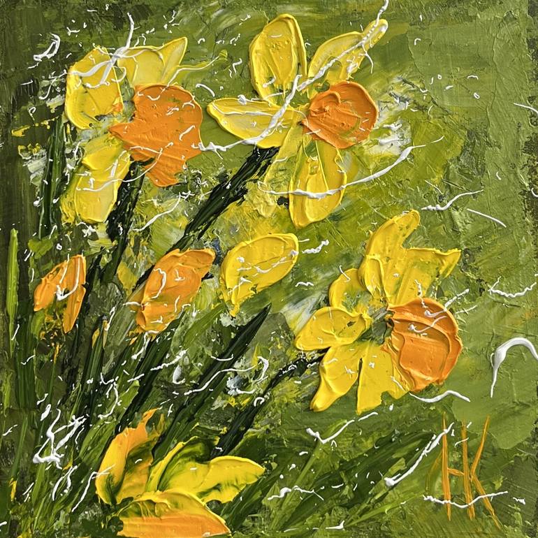 daffodil wall art