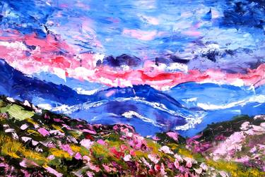 Carpathian Painting Ukraine Original Art Mountains Oil Artwork thumb